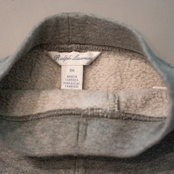 Ralph Lauren Light Gray Kids Joggers - Picture 3 of 3